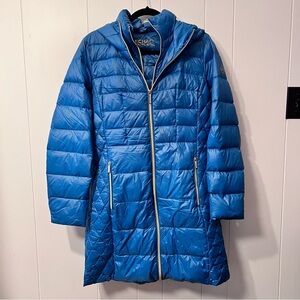 Michael Kors Peacock Blue Down Jacket size M